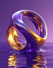 Wide Vision Deep Set Abstract Monochrome, Sports Hour Sculpture Peaceful Golden Water Ideal Against Angle Purple Backdrop,