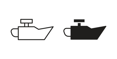 Oil can icon concept set. Simple icon collection