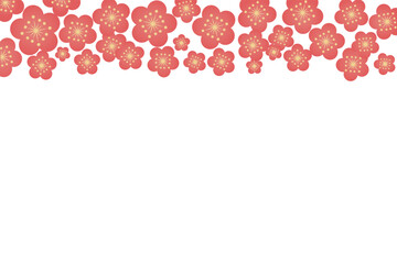 Chinese New Year flower vector. Traditional Chinese festive decorative flowers vector