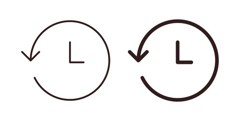 Past time icon concept set. Simple icon collection