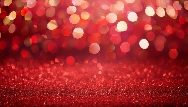 Red Bokeh Background