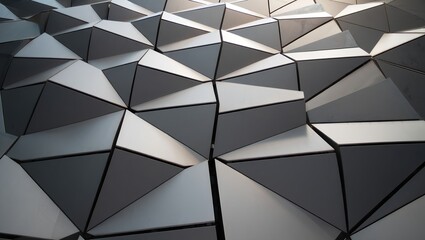 Contemporary Geometric Tile Layout Creating Minimal Abstract Architecture