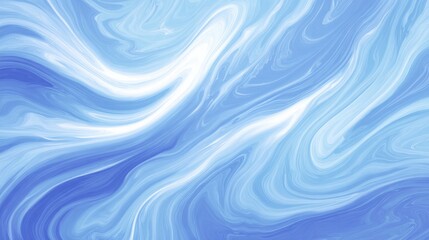 Abstract blue waves create a calming and serene atmosphere.