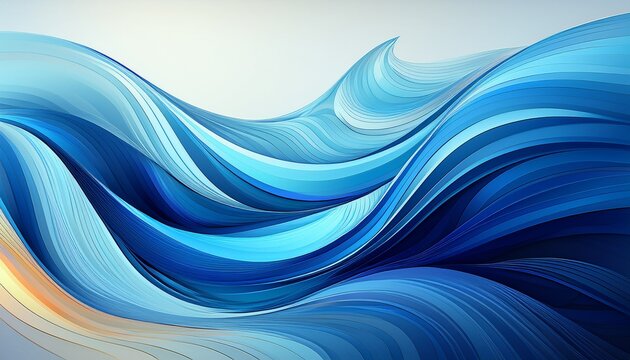 an abstract colorful blue wave background