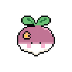 Cute onions character illustration pixel art design