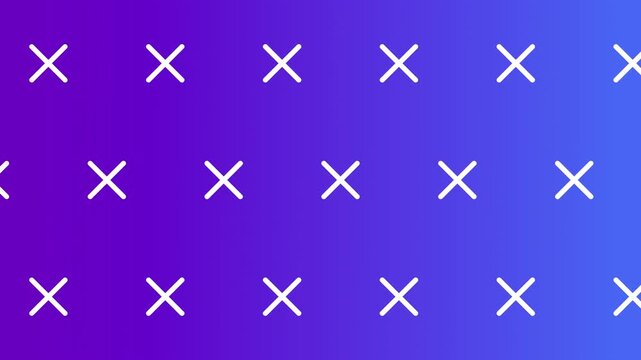 A dynamic, stylish, and modern animated background for your beautiful videos. An animated gradient background with rotating crosses that increase and decrease in thickness.