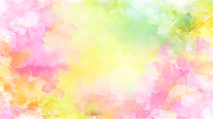 パステルカラーの柔らかな抽象水彩背景
