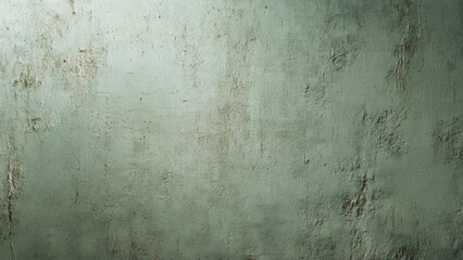 Obraz premium A textured, distressed pale green wall with peeling paint and visible wear, showcasing an aged, grunge aesthetic suitable for backgrounds and overlays.