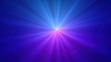 Fototapeta premium Abstract vibrant blue and purple rays emanating from a central point.