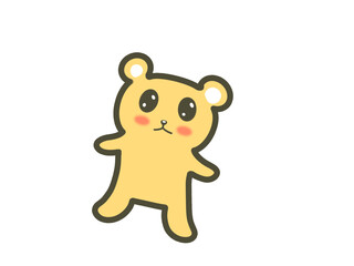 cute bear character
