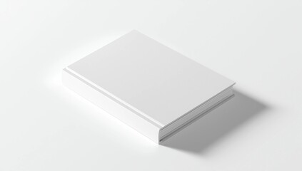 Book Mockup on Isolated White Background