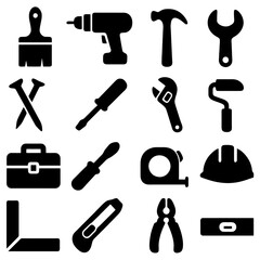 Obraz premium Tools of the Trade: A collection of various tools, meticulously arranged, representing craftsmanship, construction, and the art of creation.