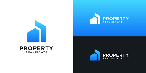 Minimalist home real estate logo template design template