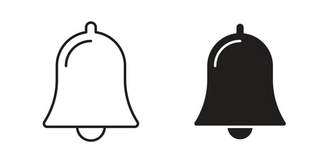 Notification icon in simple flat trend modern graphic design abstract logotype element