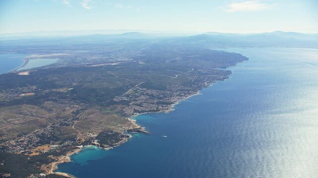 vue a&eacute;rienne de Sausset les Pins