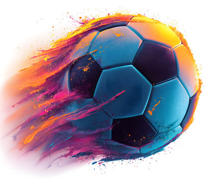 Soccer football moving swoosh elements, dynamic sport sign. Vector