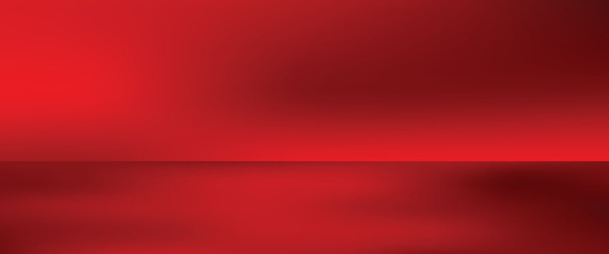 Wall interior background, studio  and backdrops show products. with leaf shadow from window color red and white tone. background for text insertion and presentation of product