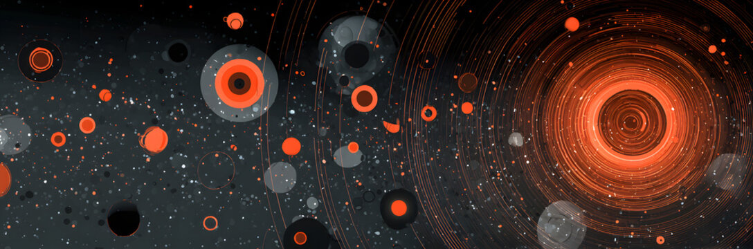 sfondo, cerchi, tecnologia, digitale, futuristica, mosaico - Powered by Adobe