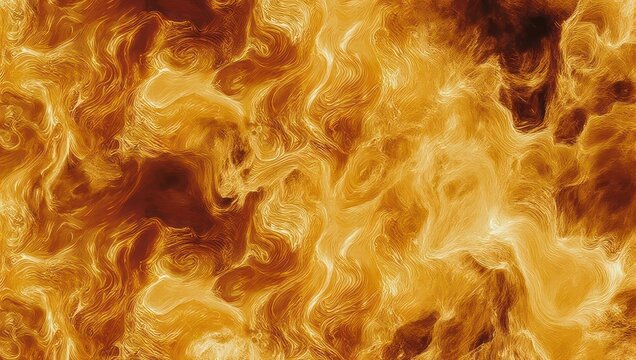 Abstract Fire Texture - A Fiery Dance of Yellow and Orange.