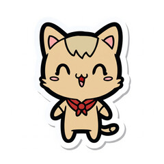 Kawaii Cute Cat and Dog Character Sticker Set &ndash; Pastel Chibi Animal Illustrations