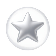 Obraz premium Shiny Silver Star Shape