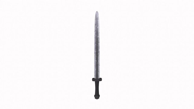 Sleek Modern Sword with Engravings