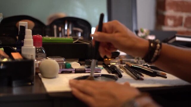 studio shoot of make up products