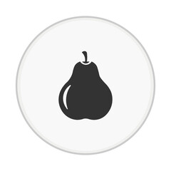 pear on white background