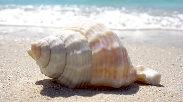 An abstract close up composition of multiple seashells, showcasing their natural geometry, organic curves, and the interplay of light and shadow on their surfaces.