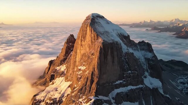 An expansive, breathtaking vista from a high altitude perspective, showcasing the profound isolation and untouched grandeur of a remote mountain range.