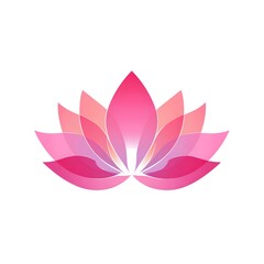 Pink Lotus Flower Petals Abstract Design image photo