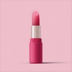 Pink lipstick on a pink Image background makeup cosmetics