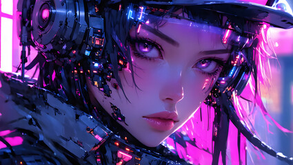 A Stylish Cyberpunk Portrait