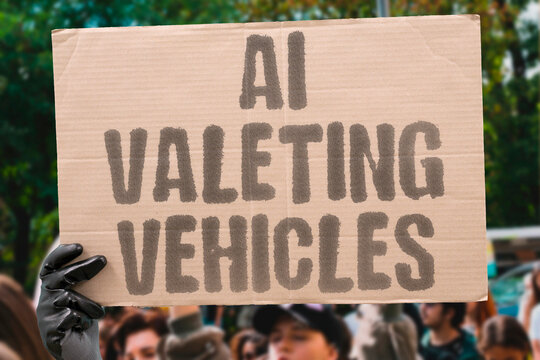 "AI Valeting Vehicles" Systems park and retrieve cars autonomously in parking facilities. VALET. PARK. VEHICLE. RETRIEVE. GARAGE.