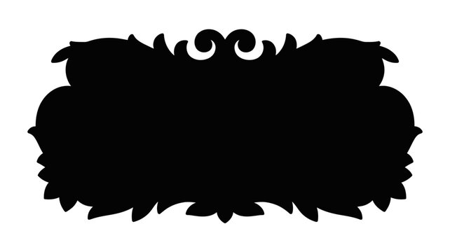 Elegant ornate frame with floral accents, perfect for invitations and announcements, adding a touch of luxury