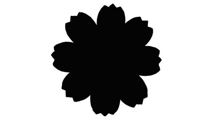 Elegant floral element for modern design projects, adding a touch of nature and sophistication