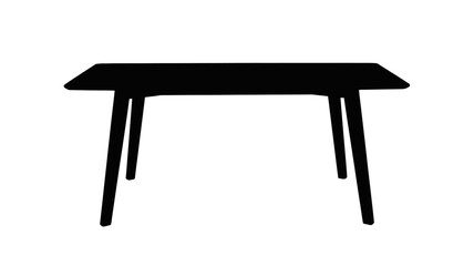 Sleek minimal table for modern interiors, ideal for dining, work, or display in home office setups