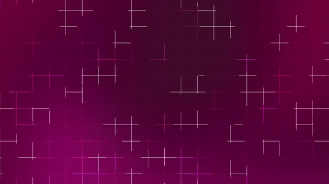 Magenta wine background with subtle glowing grid lines and floating cross accents Ideal for celebration themes digital graphics tech promos and modern visual projects