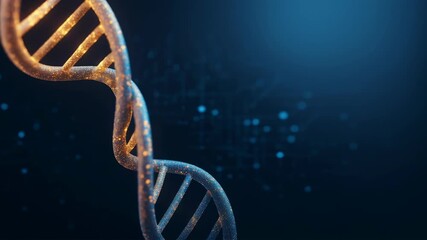 Biotech innovation and genetic science breakthroughs for future of medicine. glowing dna helix structure symbolizing hopeful progress in gene technology research - Powered by Adobe