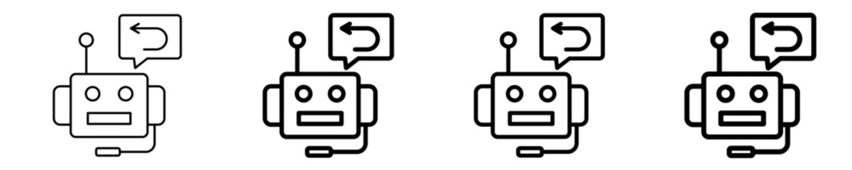 Auto-Responder Icon Set Different Style Collection
