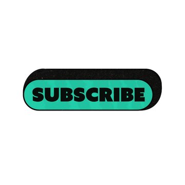 Animated Blue Subscribe Button &ndash; Bouncing In Motion Illustration