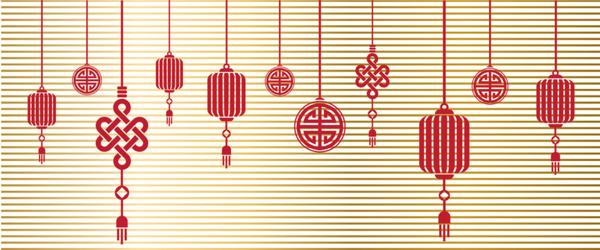 Traditional Chinese Lanterns Festive Decorations for Celebration and Cultural Events