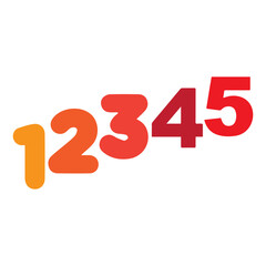 Stylized Numbers 1 to 5