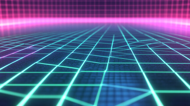 Abstract Geometric Pattern with Concentric 3D Circles in Pastel Pink, Blue, and White Gradient Background