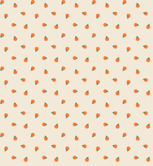 Orange Seamless pattern,allover print, vector,leaf fruit,citrus fruit,graphic