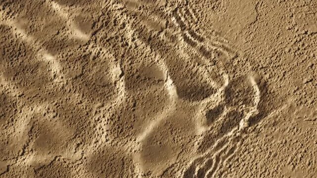 Textured Martian surface with intricate patterns and shadows
