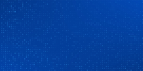 Blue Tech Finance Fintech Background Abstract Pixel Pattern. Abstract Business Tech Science Vector Backdrop.