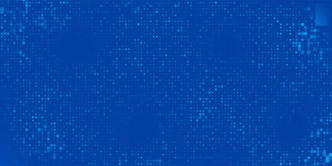 Naklejka premium Blue Tech Finance Fintech Background Abstract Pixel Pattern. Abstract Business Tech Science Vector Backdrop.