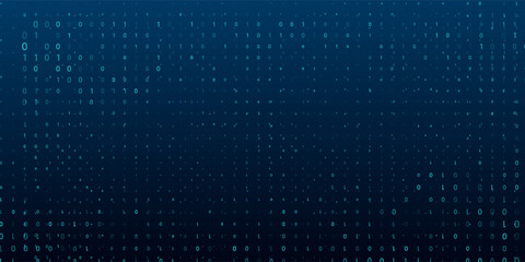 Texture composed by a sequence of zero and one numbers on a white background