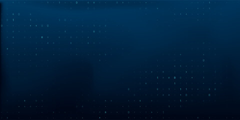 A stream of binary matrix code on the screen. numbers of the computer matrix. The concept of coding, hacker or mining of crypto-currency bitcoin.